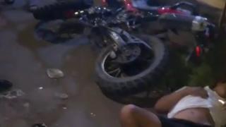 Duas pessoas ficaram feridas em acidente de moto em Caroní, Bolívar na Venezuela