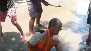 Vídeo mostra homem sendo punido por membros de facção em área de mangue