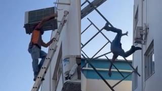Técnico de ar-condicionado tenta viralizar no TikTok e acaba viralizando no pronto-socorro em São Paulo