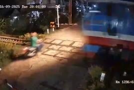 Motociclista é Atropelado e Morto por Trem em Khanh Hoa no Vietnã