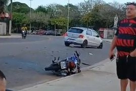 Acidente deixa vítima gravemente ferida na orla de Macapá