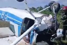Avião de instrução cai após decolagem e deixa dois mortos no Aeroclube do Amazonas