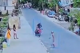 Idosa de 75 anos é atropelada em Tacloban, nas Filipinas, e suspeitos fogem sem prestar socorro